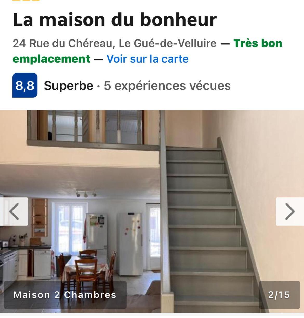 La Maison Du Bonheur Le Gué-de-Velluire Eksteriør billede