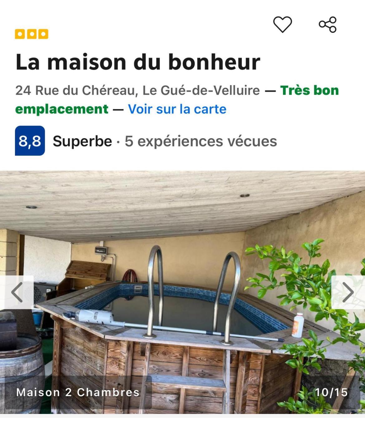 La Maison Du Bonheur Le Gué-de-Velluire Eksteriør billede